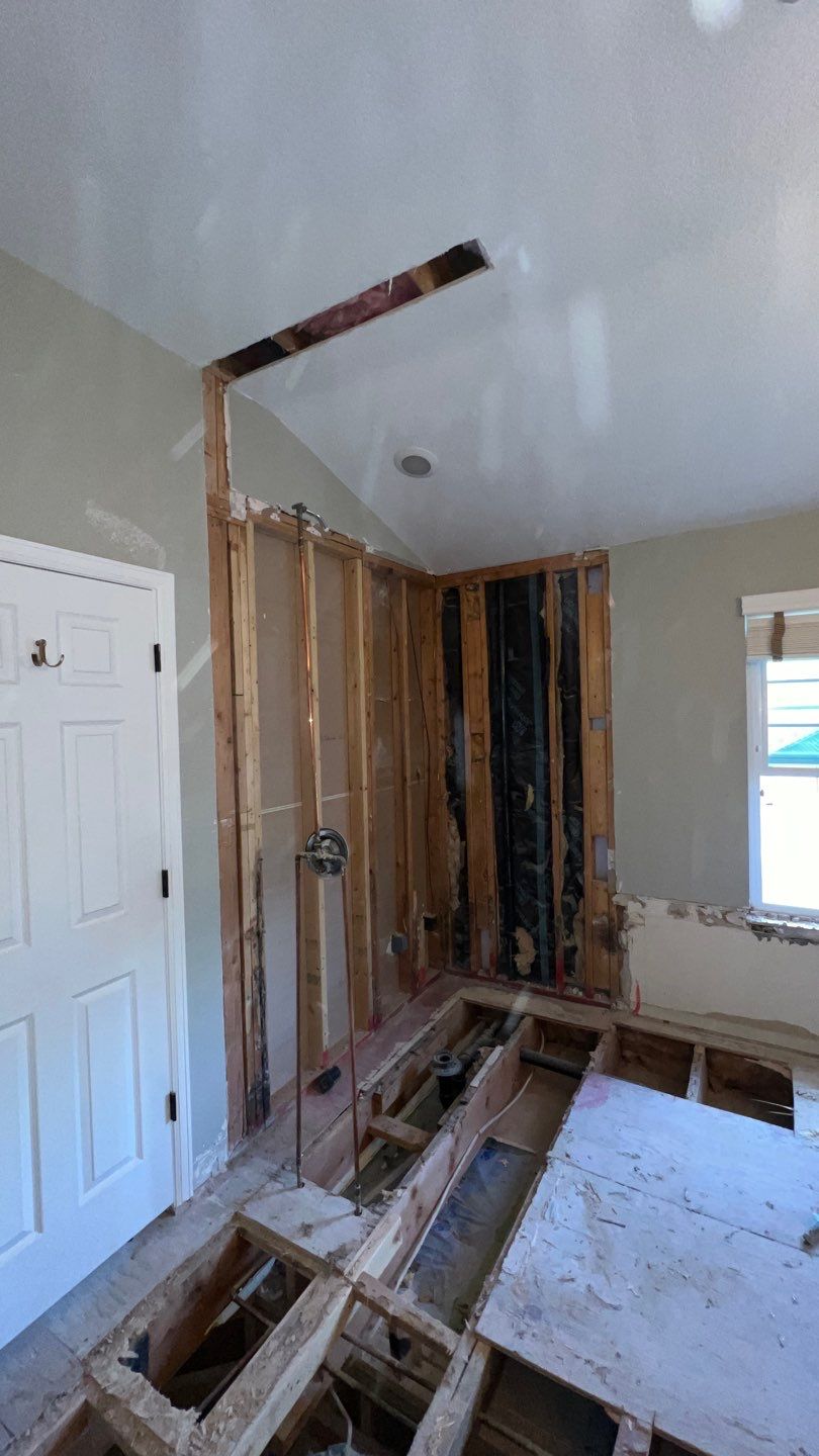 Two Bathroom Remodel  by Plumbing Connect Systems LLC
