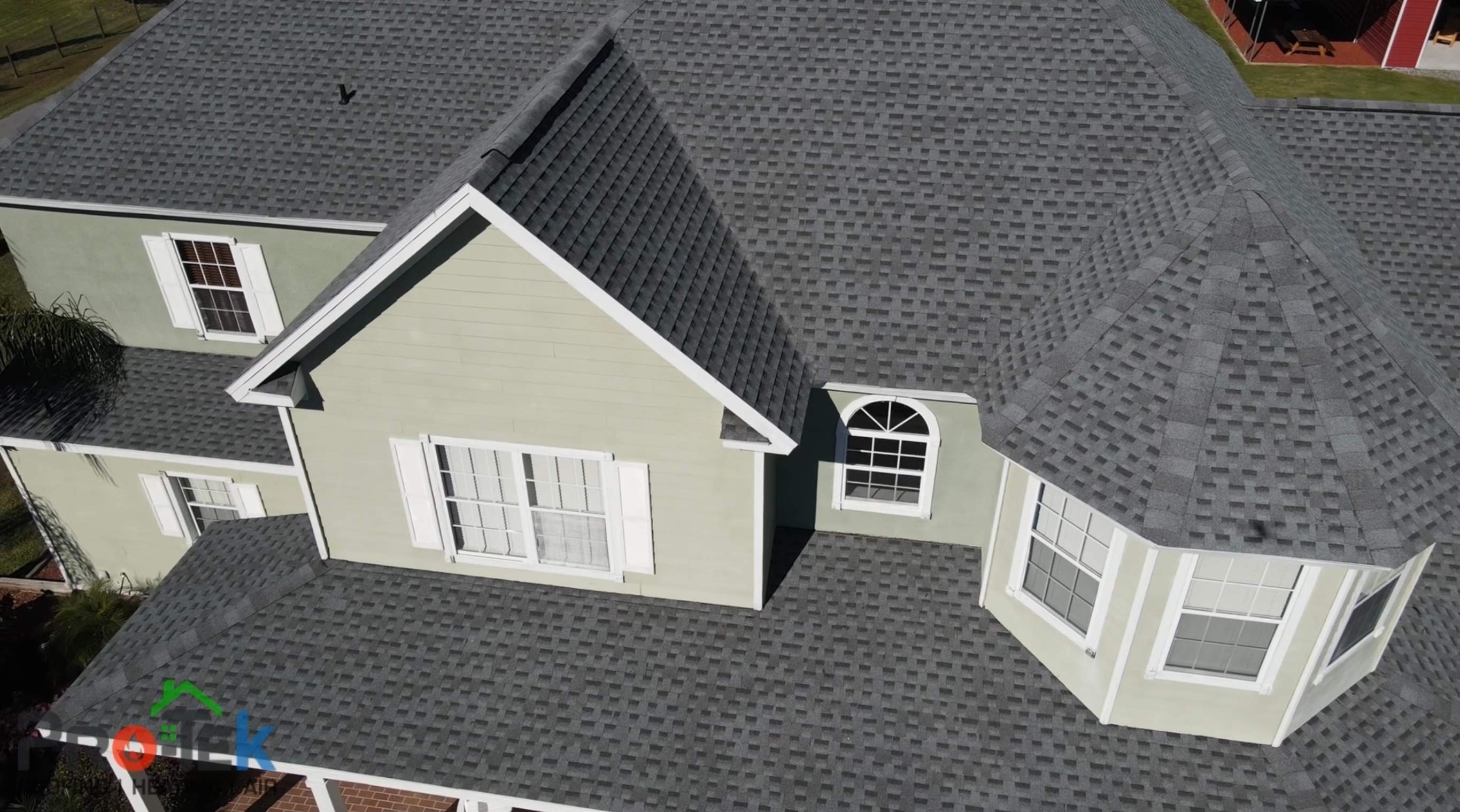 Residential Roofing Installation using GAF HDZ Shingles by Protek Roofing Heating Air & Solar