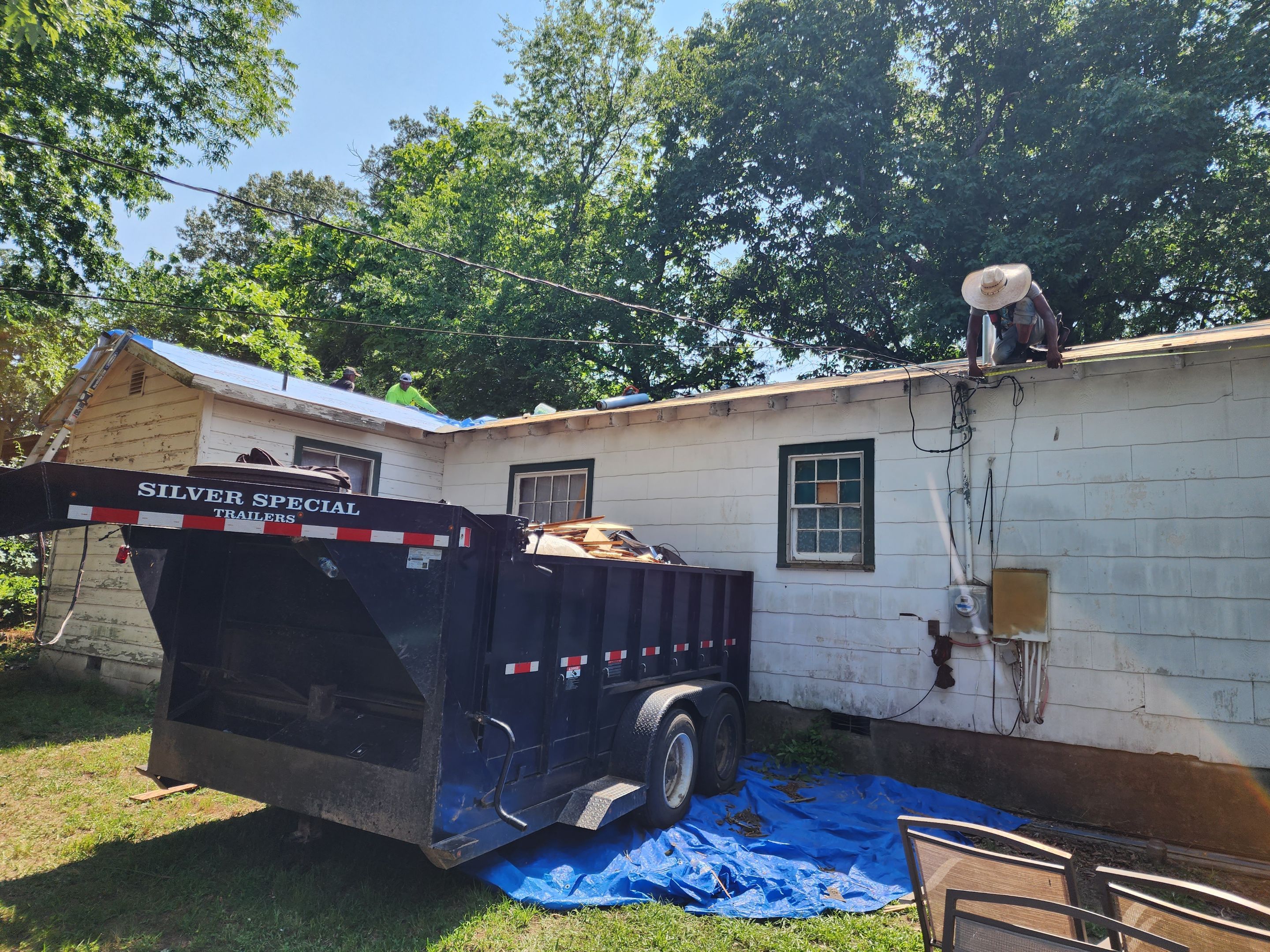 Residential Roofing Installation using 29 Gauge Galvalume Metal by Hostetler Roofing