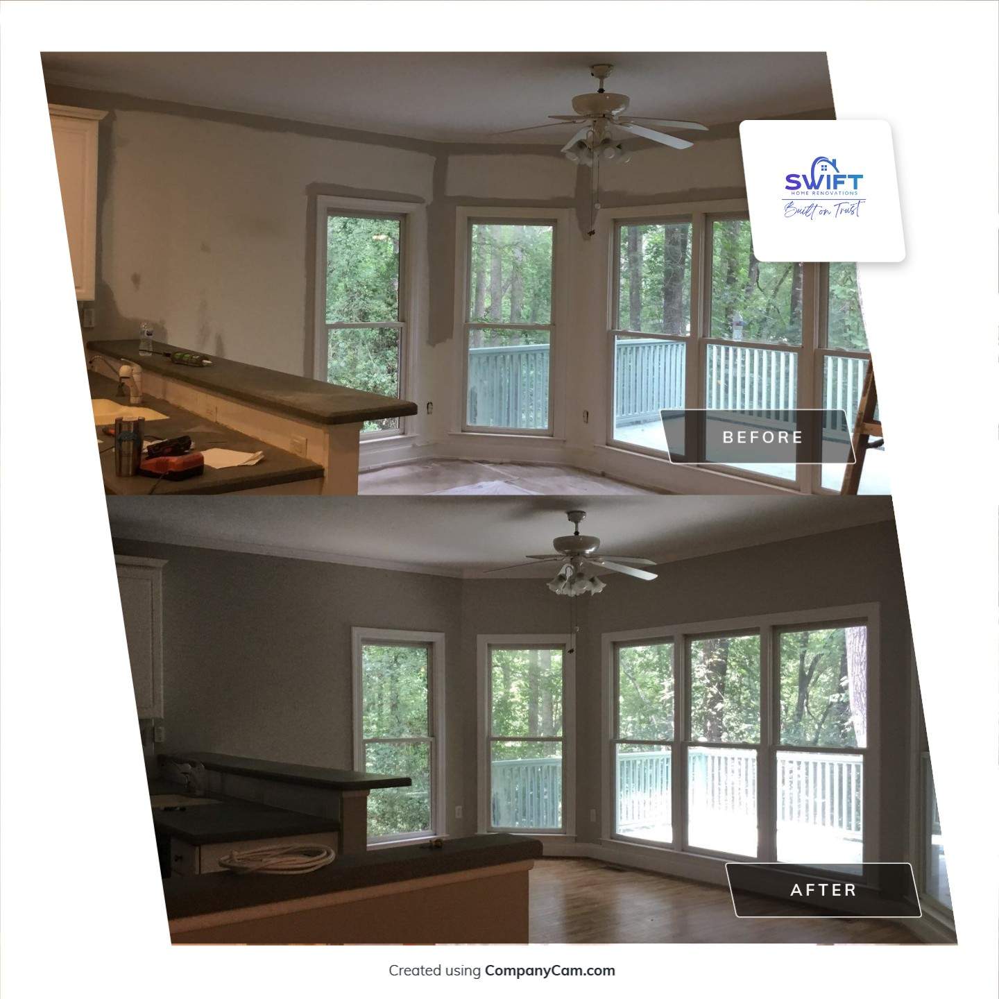 Interior Painting and Flooring Update for a Cumming Residence by Swift Home Renovations