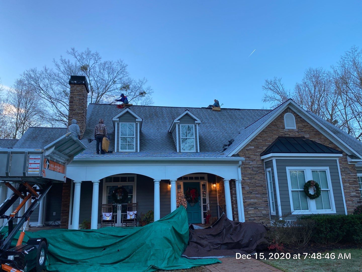 Residential Roofing Installation in Spartanburg, SC using Ceartainteed Landmark Architectural Shingles by Property Assessment