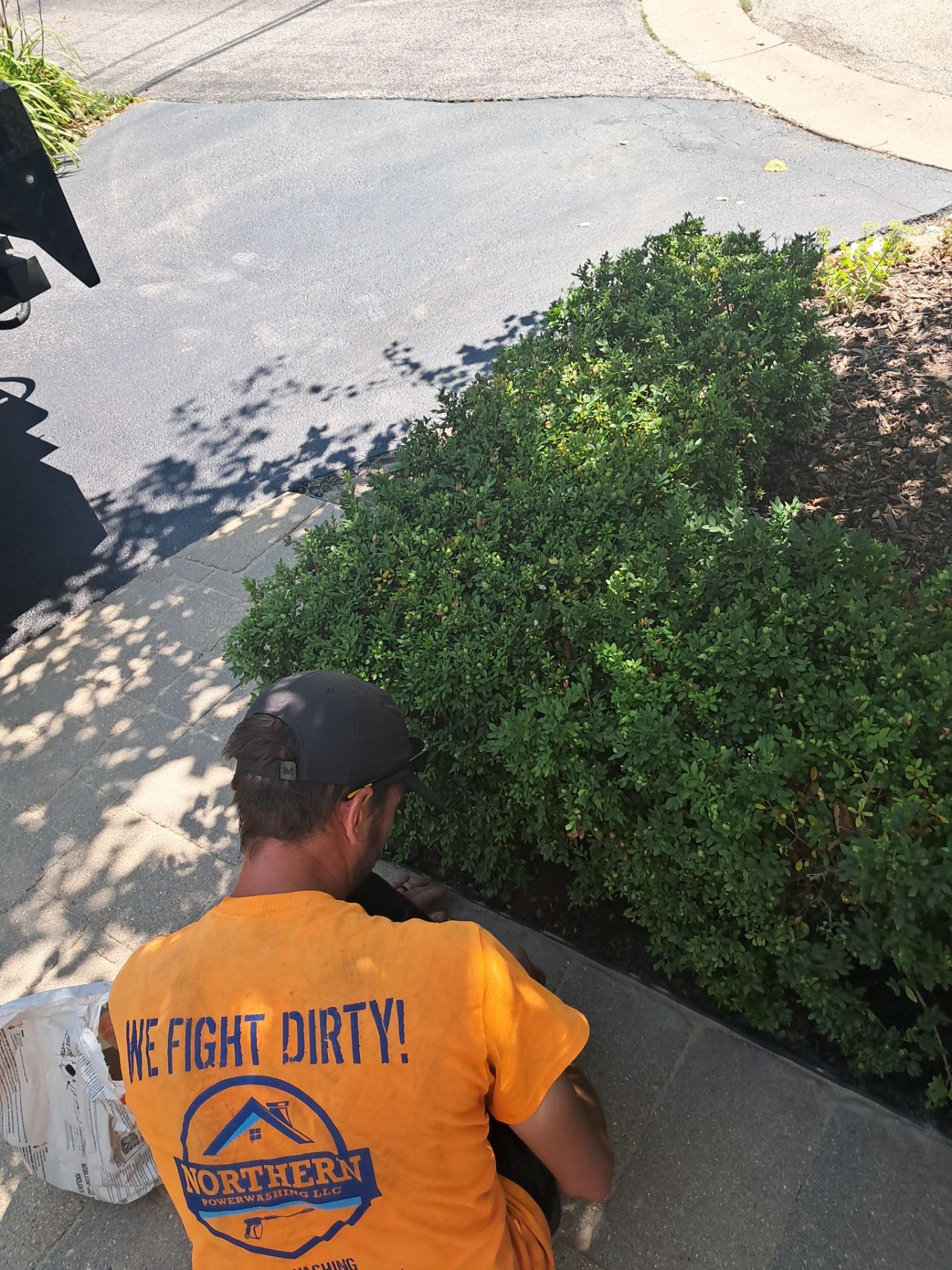 Highland Park, Brick paver cleaning sanding and sealing   by Northern Power Washing LLC.
