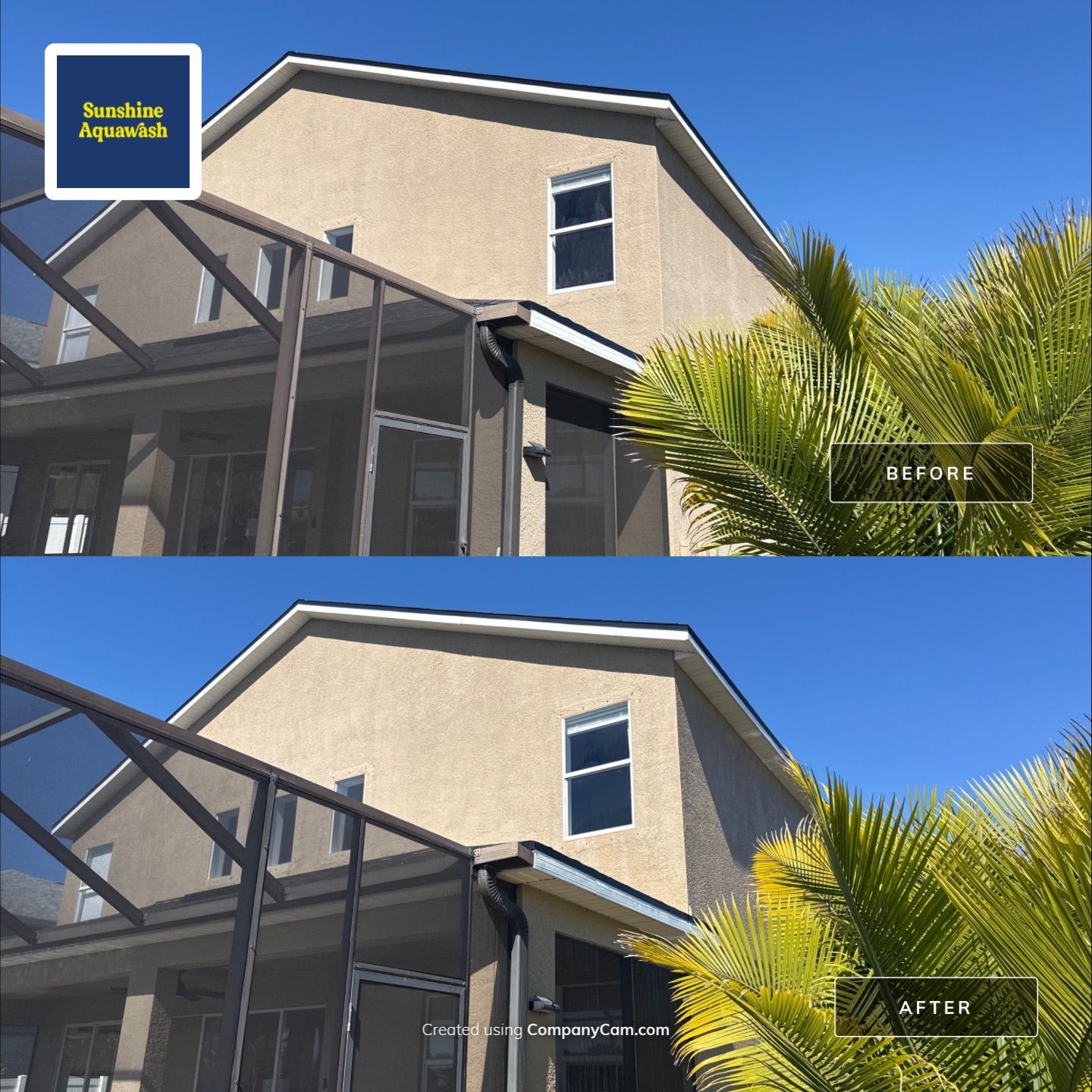 Two-Story House Wash in Crystal Lakes – Palmetto, FL by Sunshine AquaWash