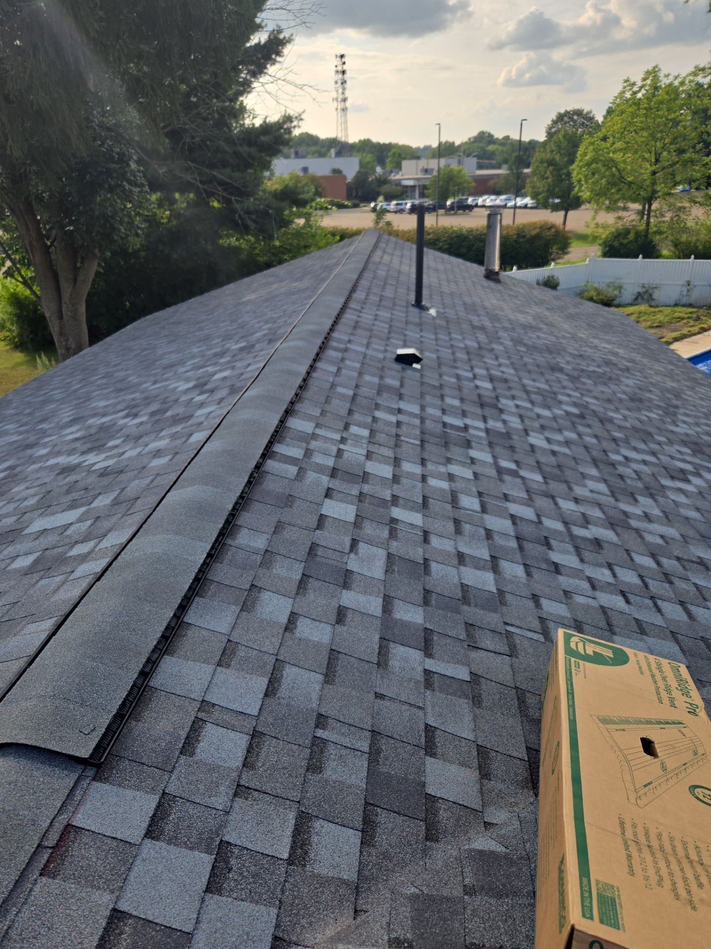 Atlas Pinnacle, Color, Coastal Granite, Drip Edge, Color, Black by Eagle Eye Roofing