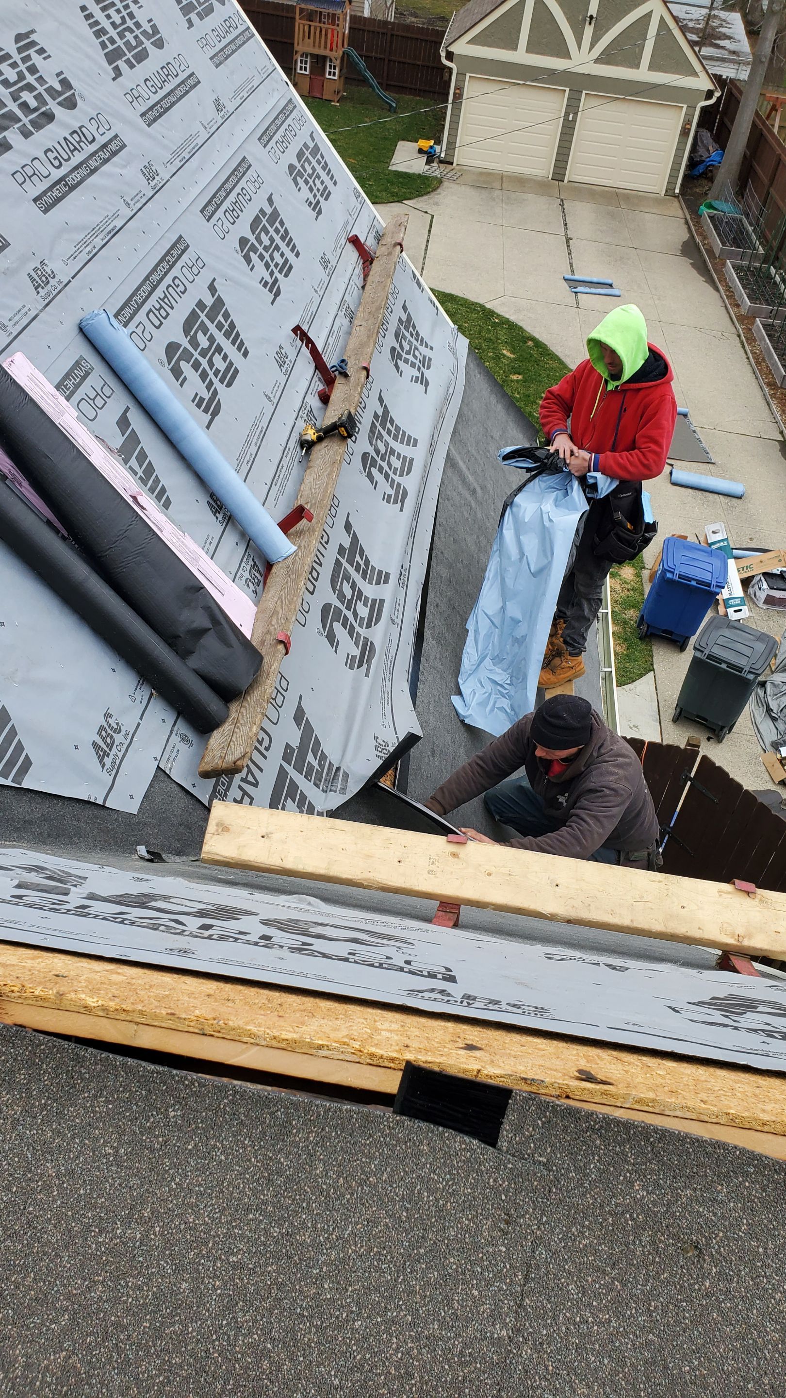 Residential Roofing Installation using Owens Corning inFlow Vent by Absolute Roofing and Construction
