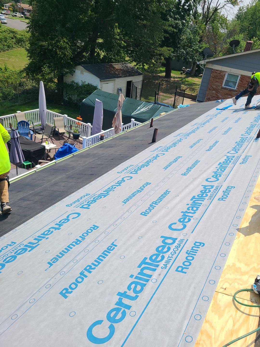 Woodbridge: Roof Replacement with CertainTeed Landmark Pro Designer Shingles in Max Def Colonial Slate by RM Banning, Inc.