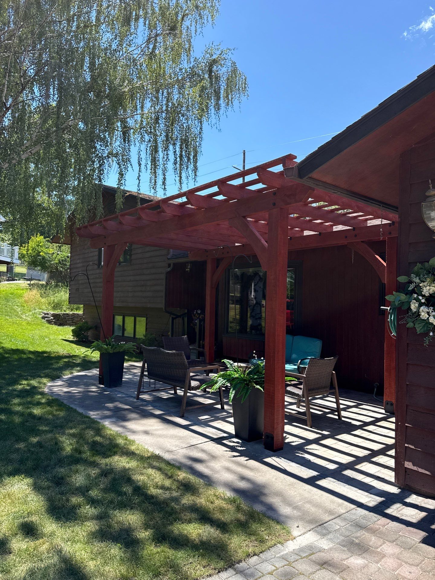 Custom Stained Timber Pergola by SAGE Decks