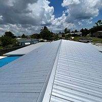 24ga 5V Crimp Mill Finish by Total Roofing System The Metal Roof Experts