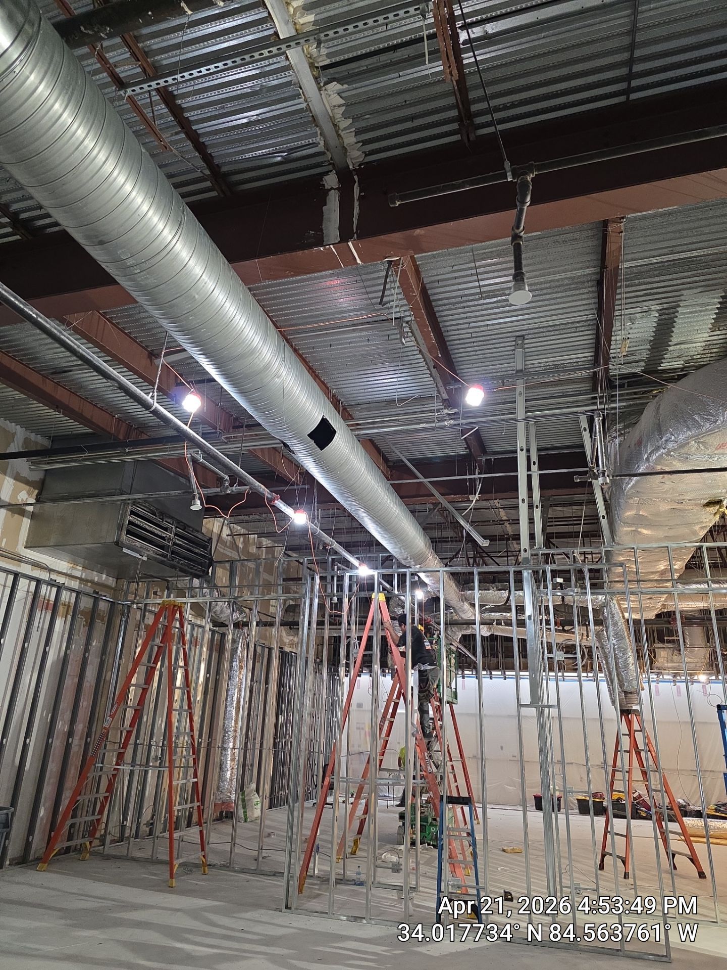 Commercial HVAC System and Custom Ductwork Installation in Kennesaw by Veasey Mechanical Services 