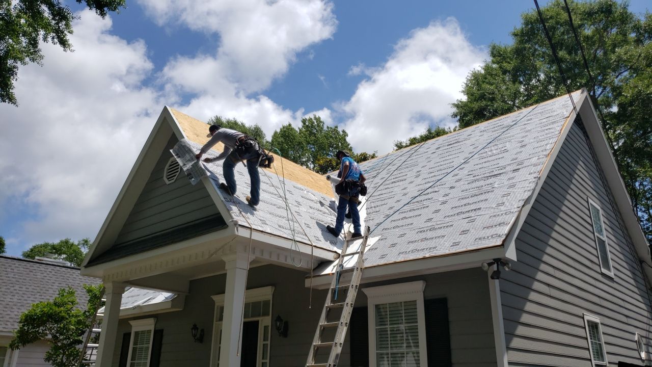 Residential Roofing Installation using Roof Replacement by American Roofing & Construction LLC