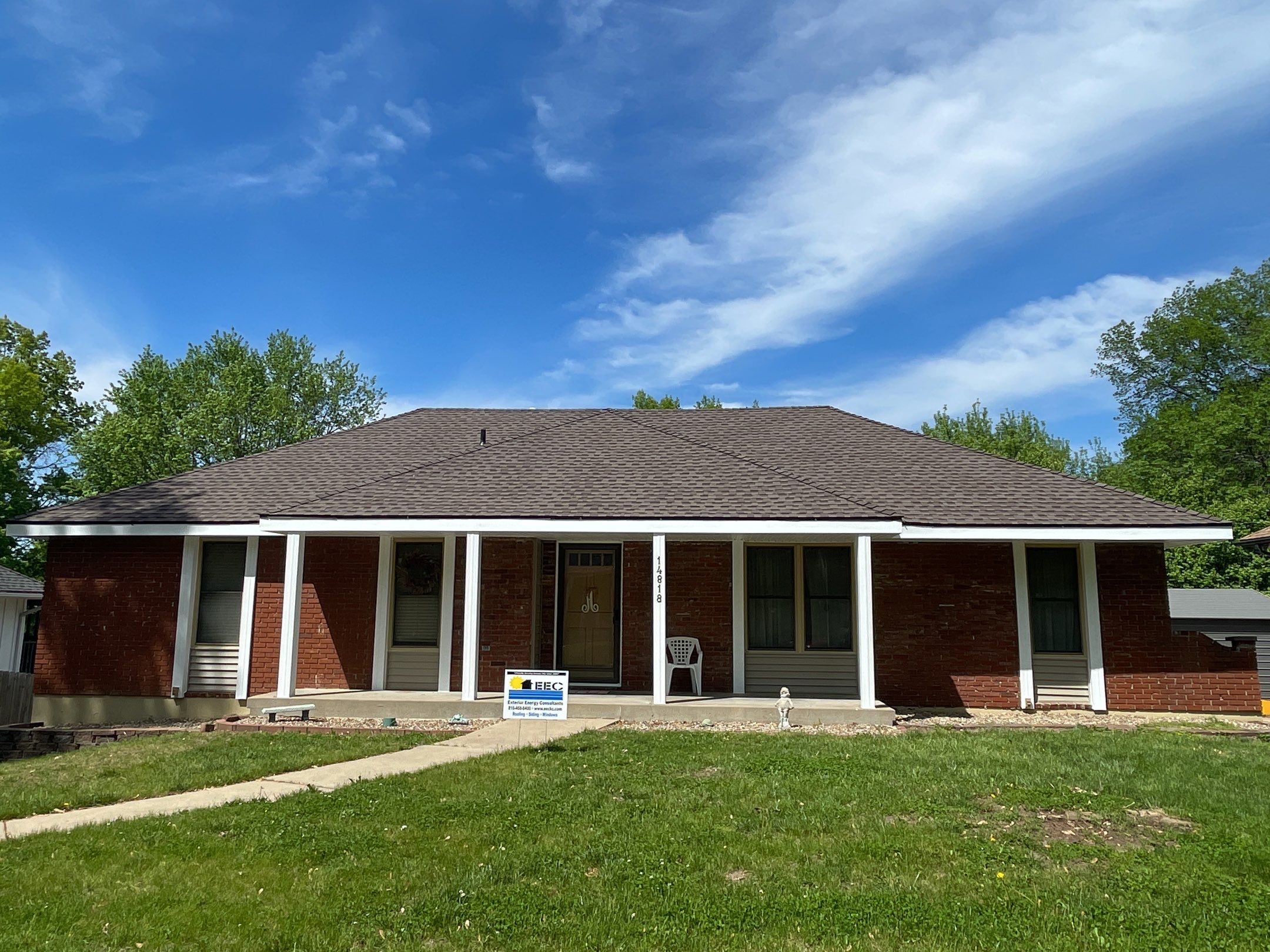 Residential Roofing Installation and adding our Premium Point  by EEC  Windows, Siding & Roofing 