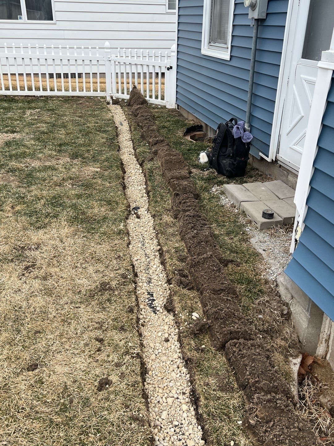 Bowing Wall using Fortress Invisibeams  by ACE Waterproofing & Basement Solutions