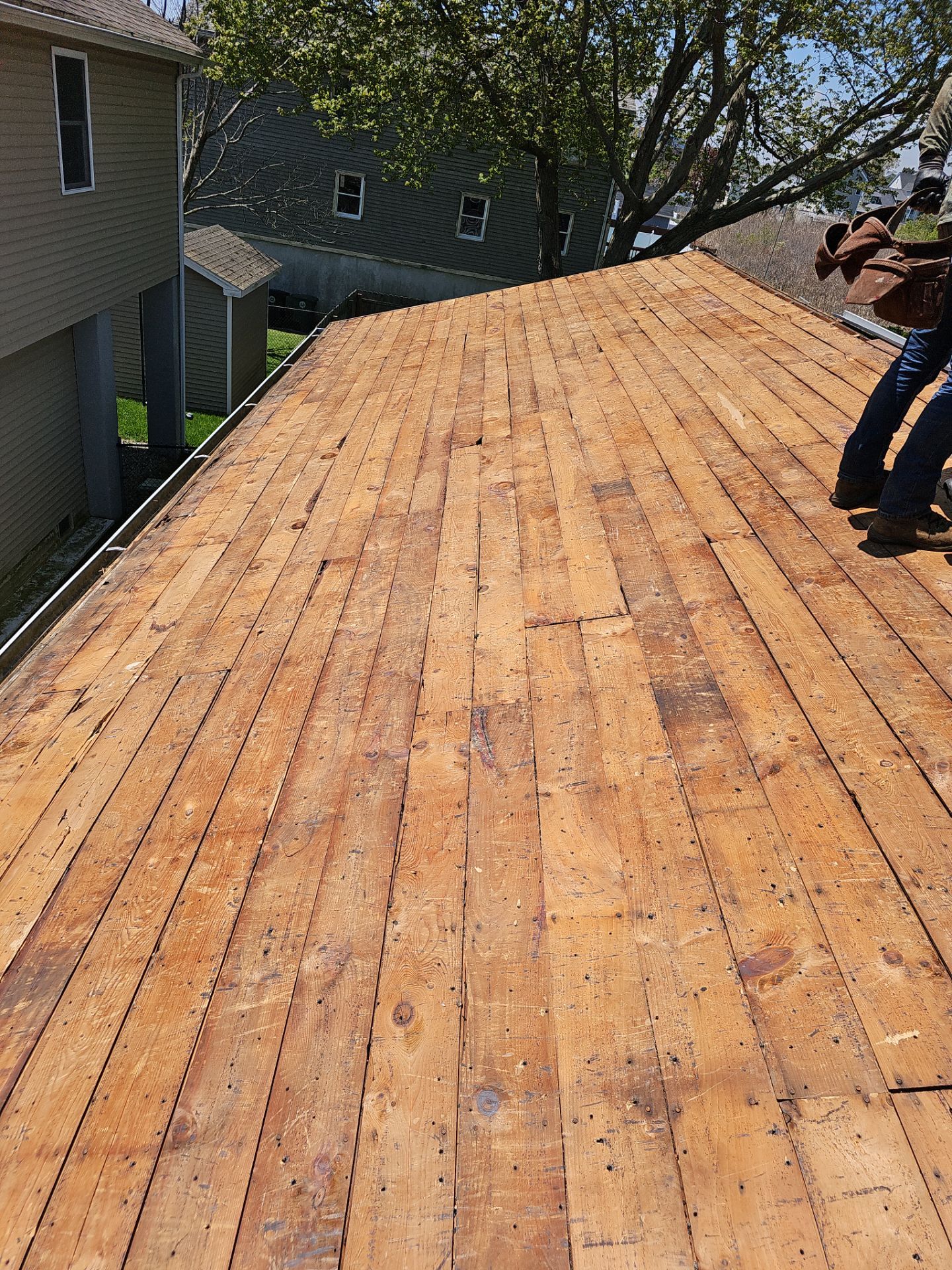 Residential Roofing Installation using Owens Corning Duration Colonial Slate by A Plus Exterior