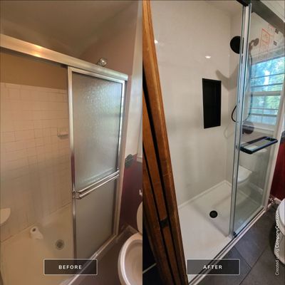 Bathroom Remodel using Tile Floor