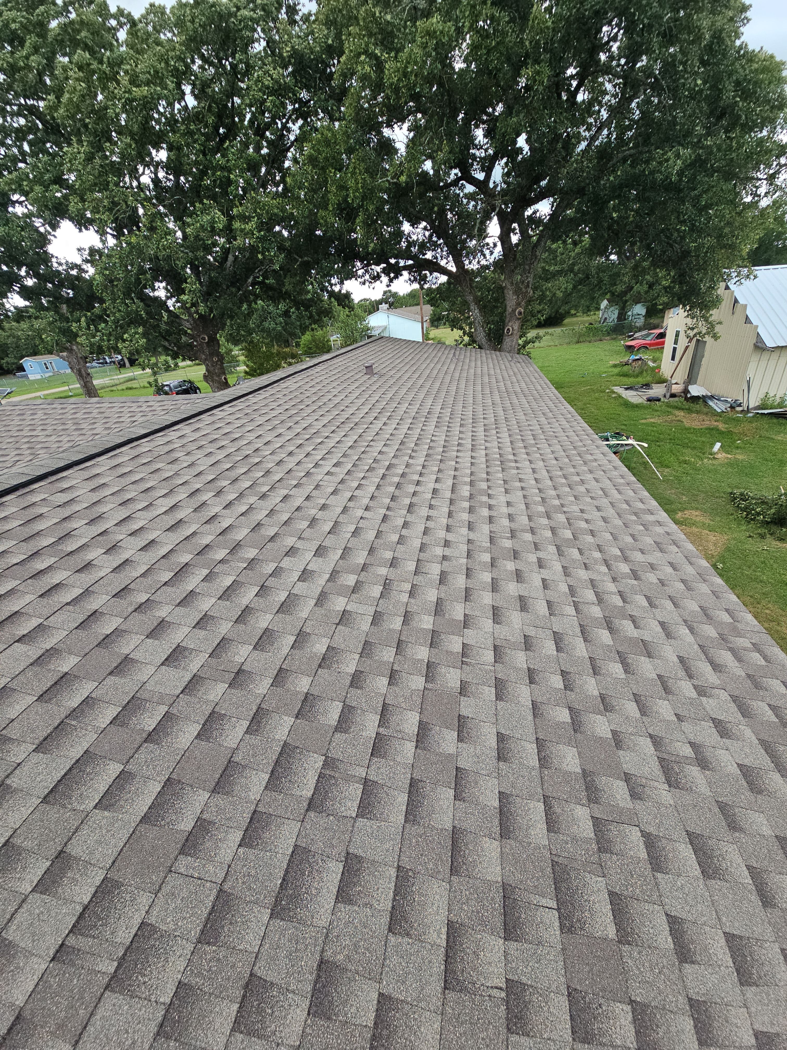 Project in Kemp by road roofing llc