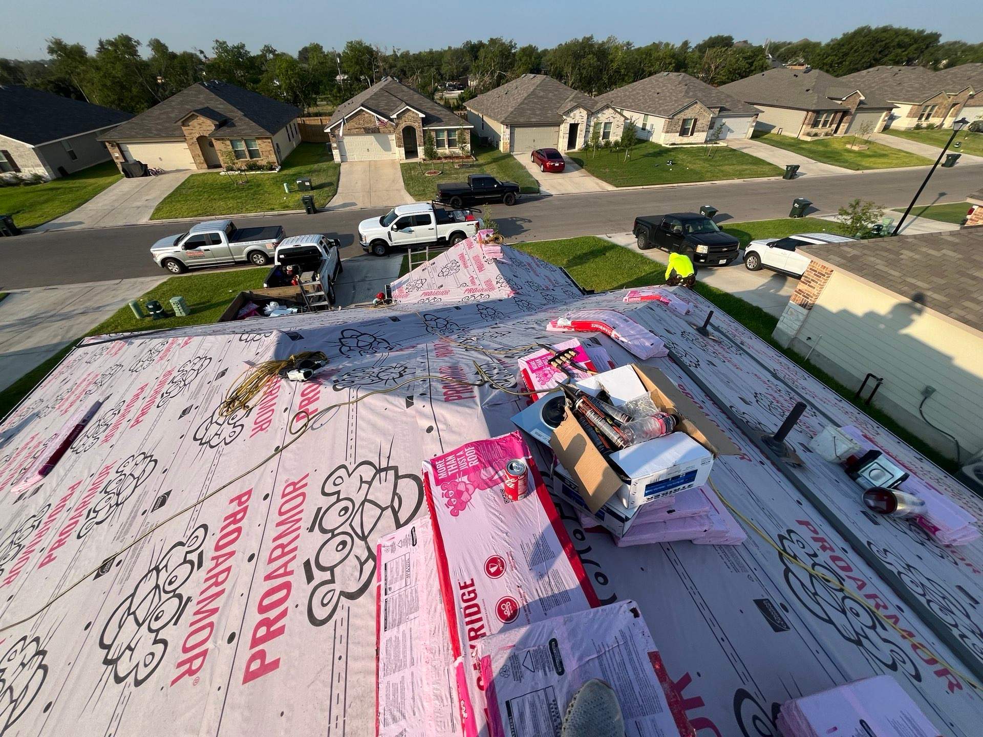 Residential Roofing Installation using Owens Corning Oakridge by Kstylez Roofing & Construction