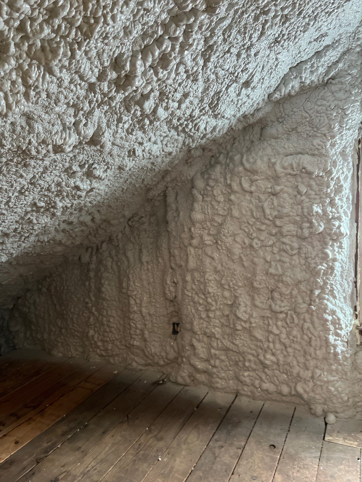 Attic Insulation using open cell spray foam by NYS Foam & Energy