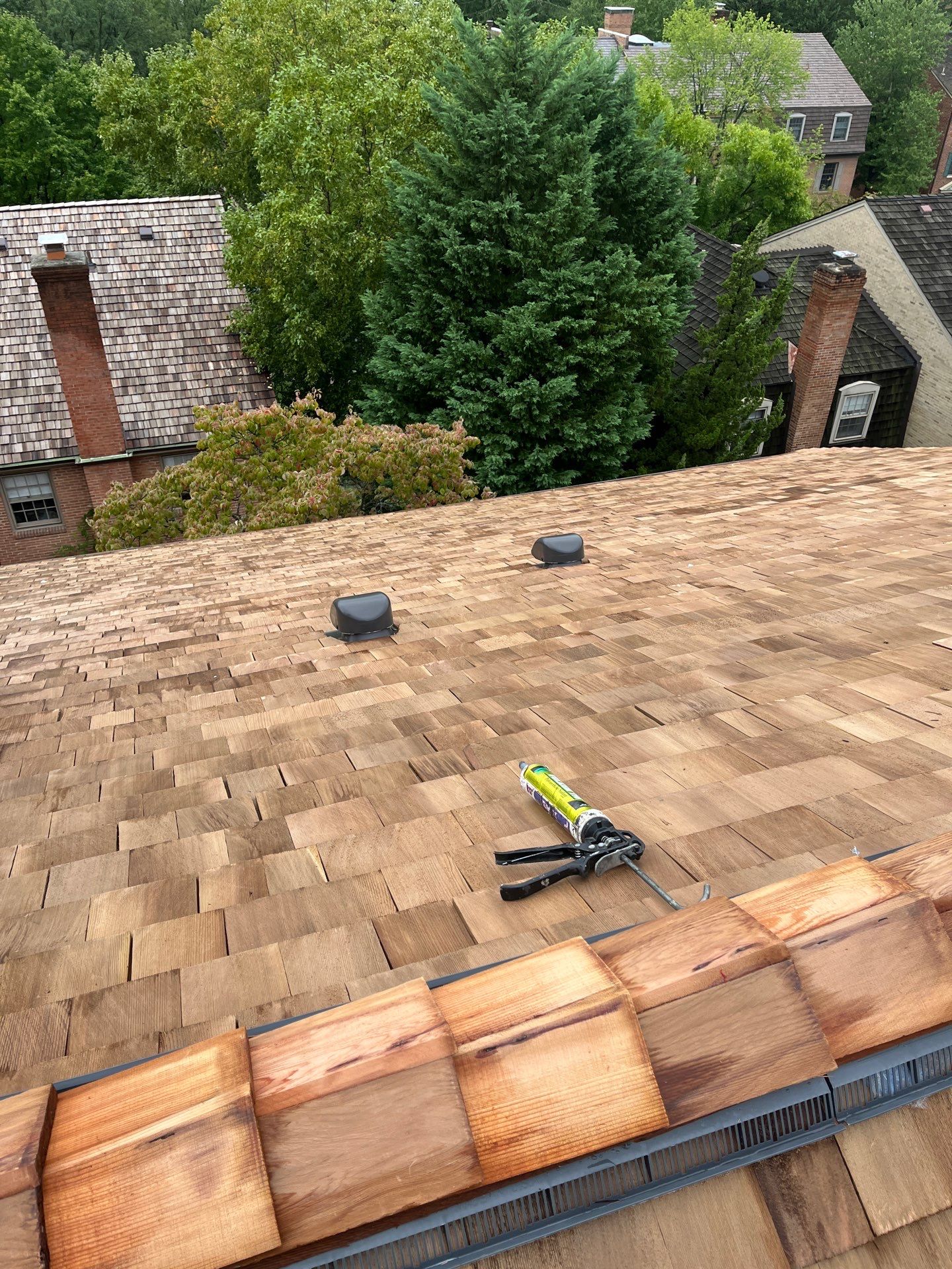 Arlington: Residential Roof Replacement with Perfection CCA-Treated Cedar Shakes by RM Banning, Inc.