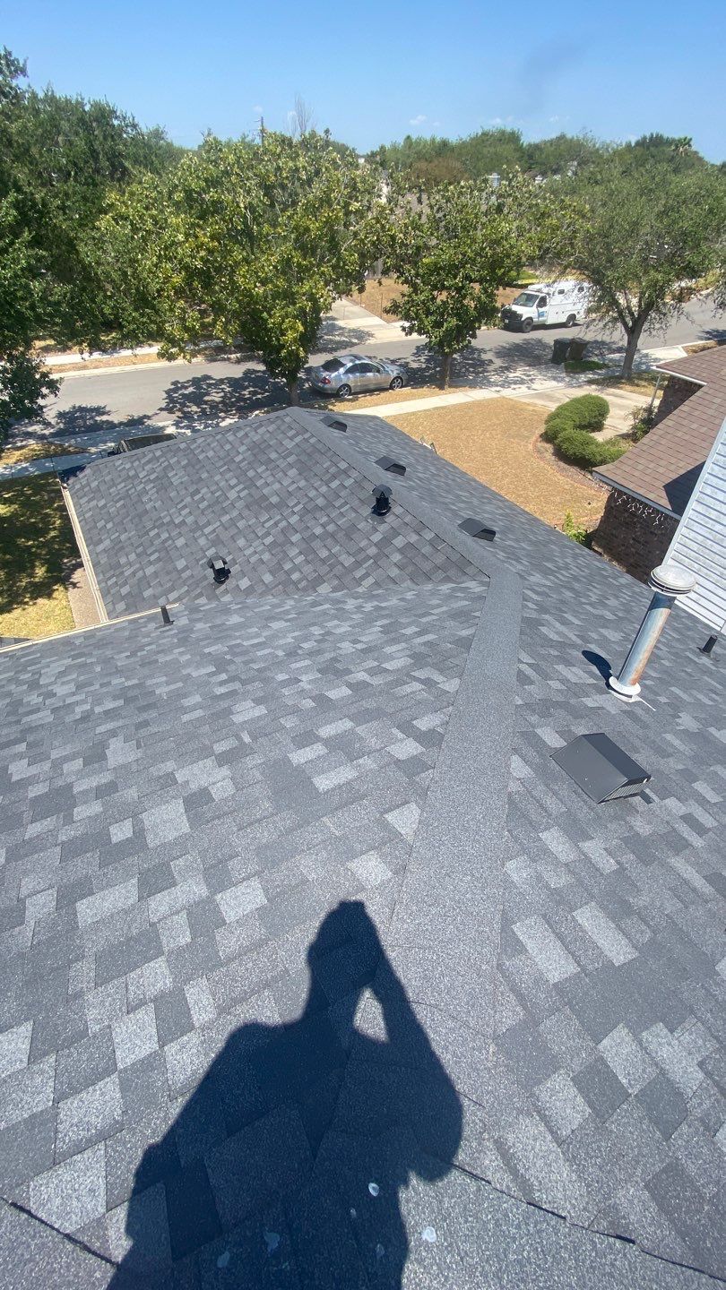 Nothing looks nicer than a little black roof by Bayfront Roofing and Construction
