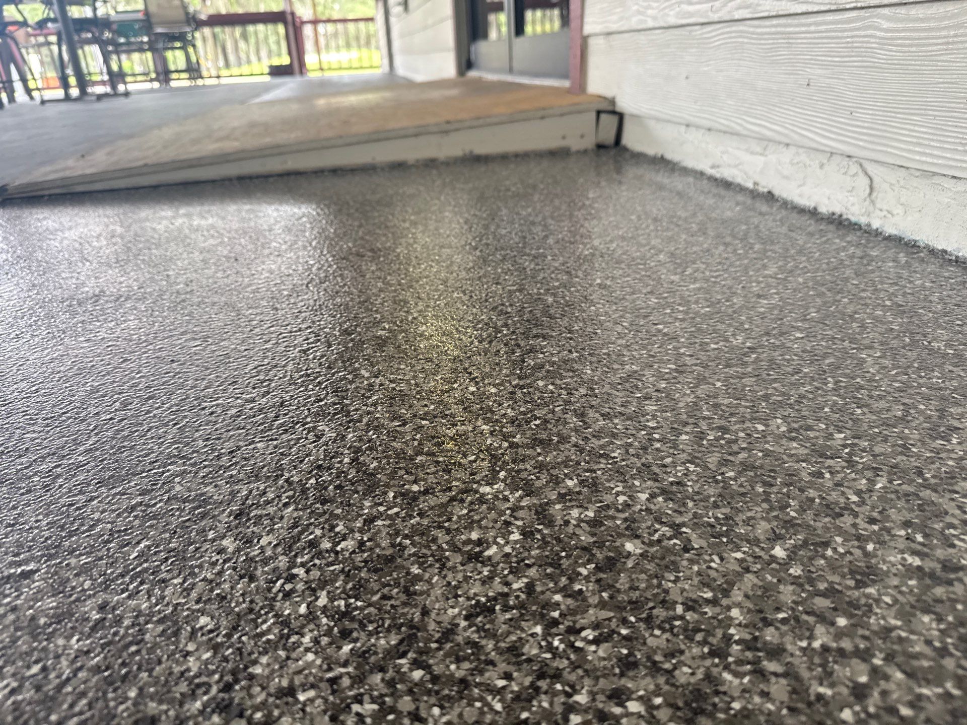 Chiefland Golf & Country Club Project in Chiefland, FL in Slate Stone by Cross Creek Concrete Coatings