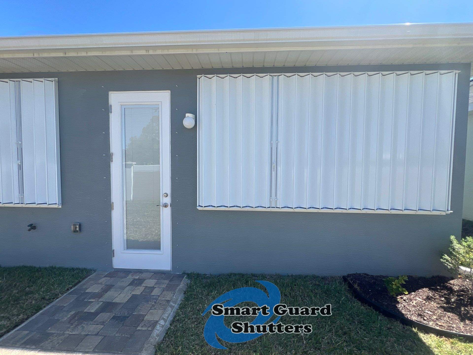Hurricane Protection in White by Smart Guard Shutters