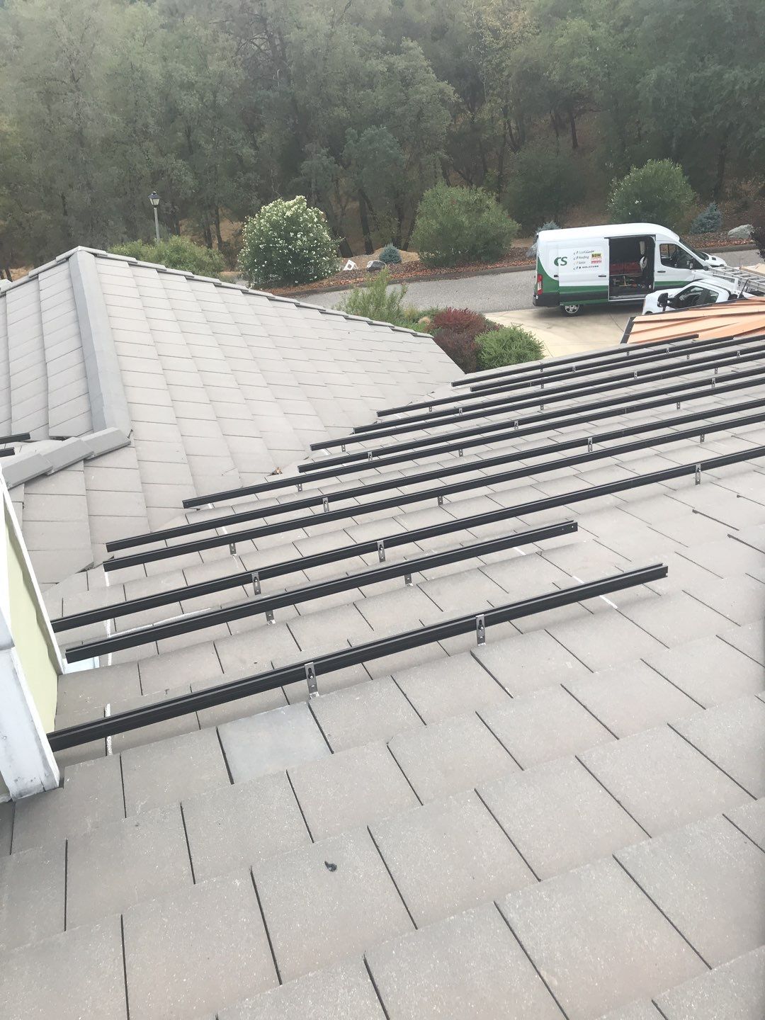 Solar panels power this home by Byers Enterprises 