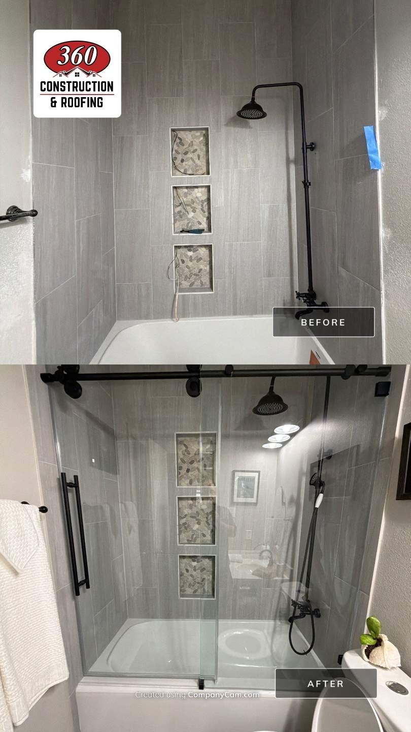Bathroom Remodel - Diana C. by 360 Construction & Roofing