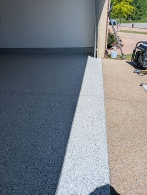 Garage Floor Coating using Tidal Wave