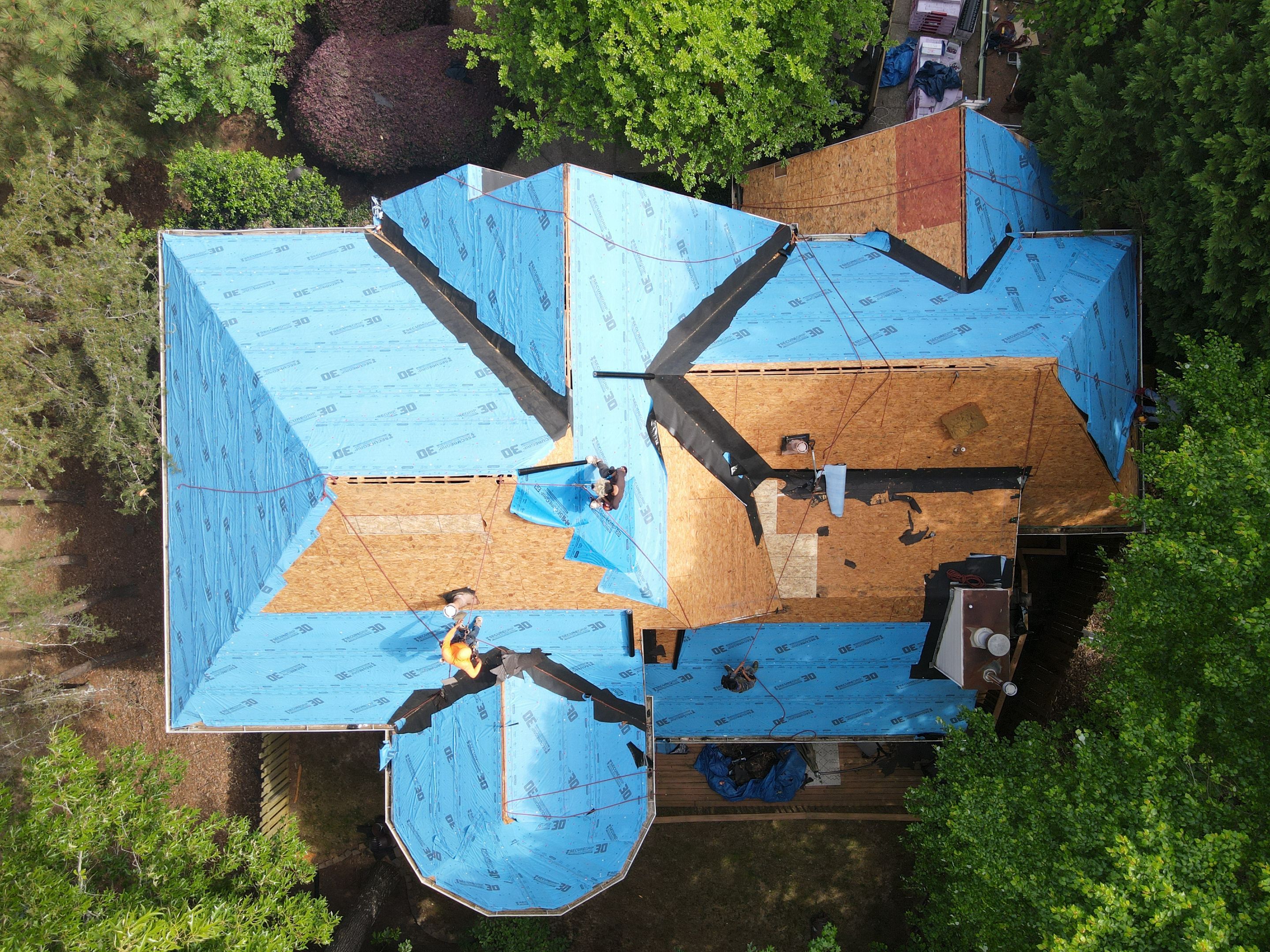 Residential Roofing Installation using Owens Corning by Inspector Roofing and Restoration