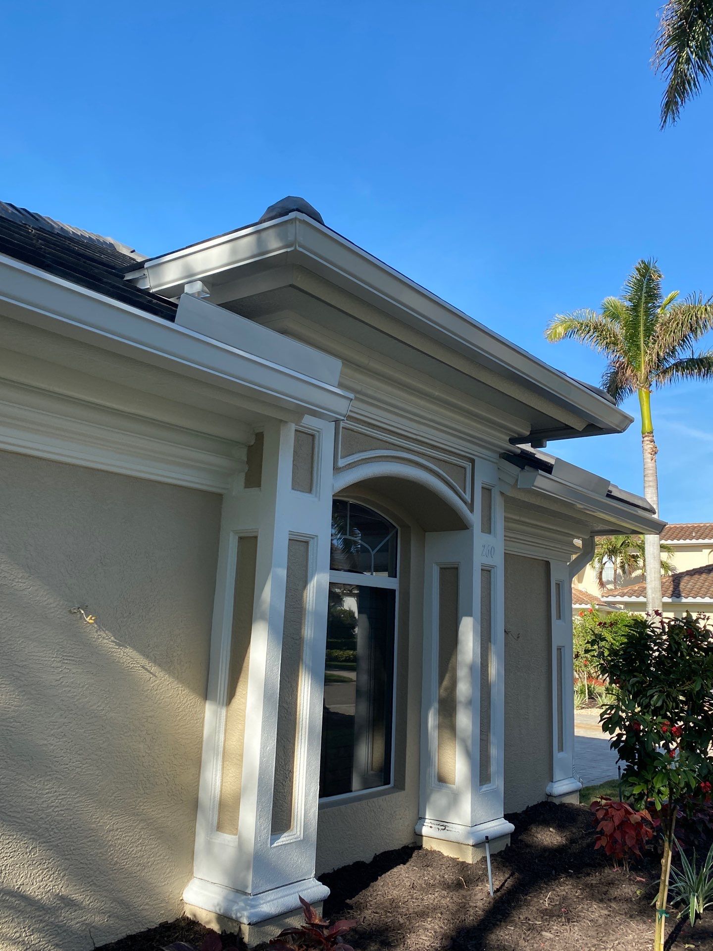 Splash Guard installation in Naples FL by Gutter Professors