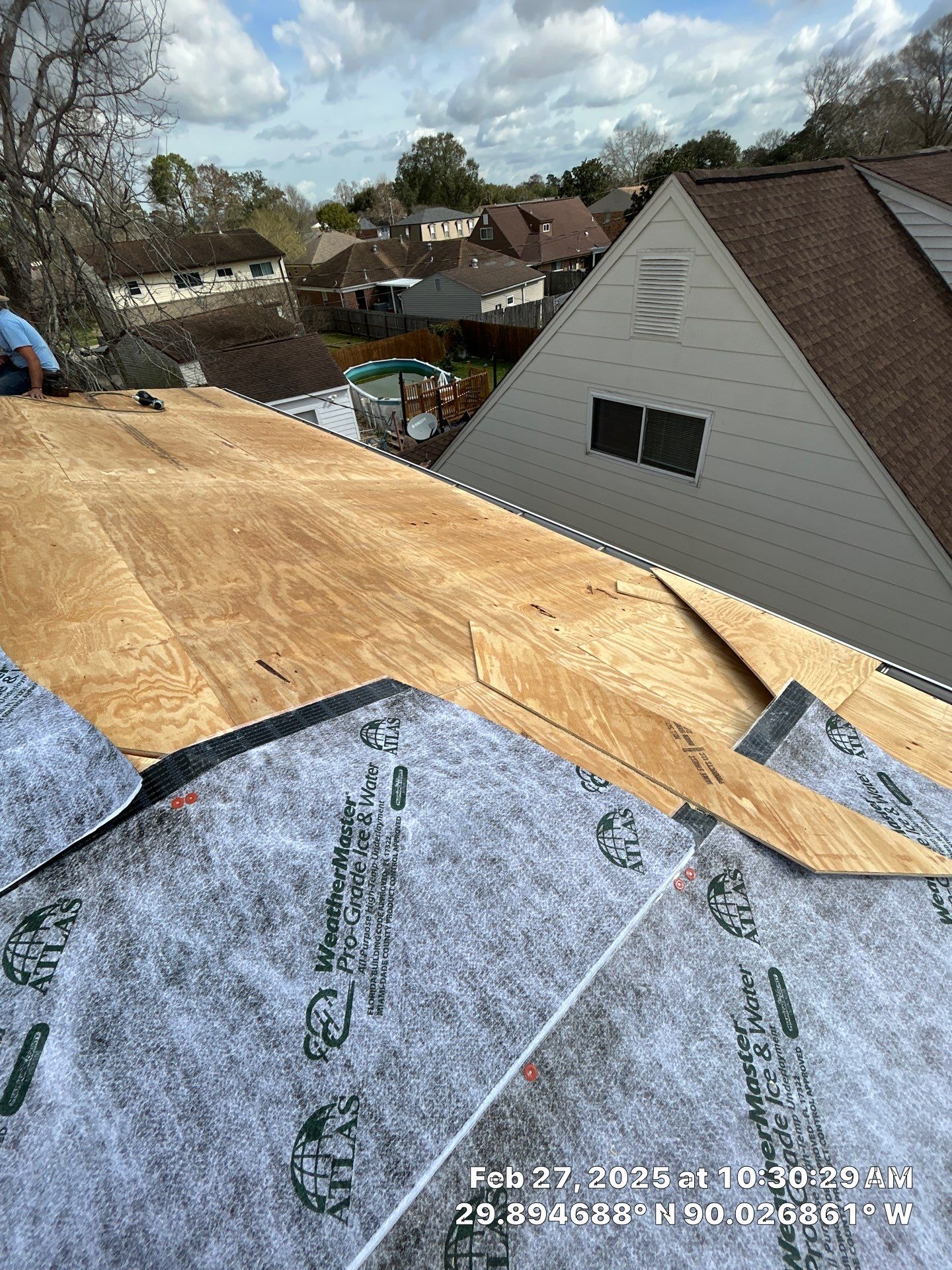 Project in Gretna by Robertson Roofing & Siding Inc