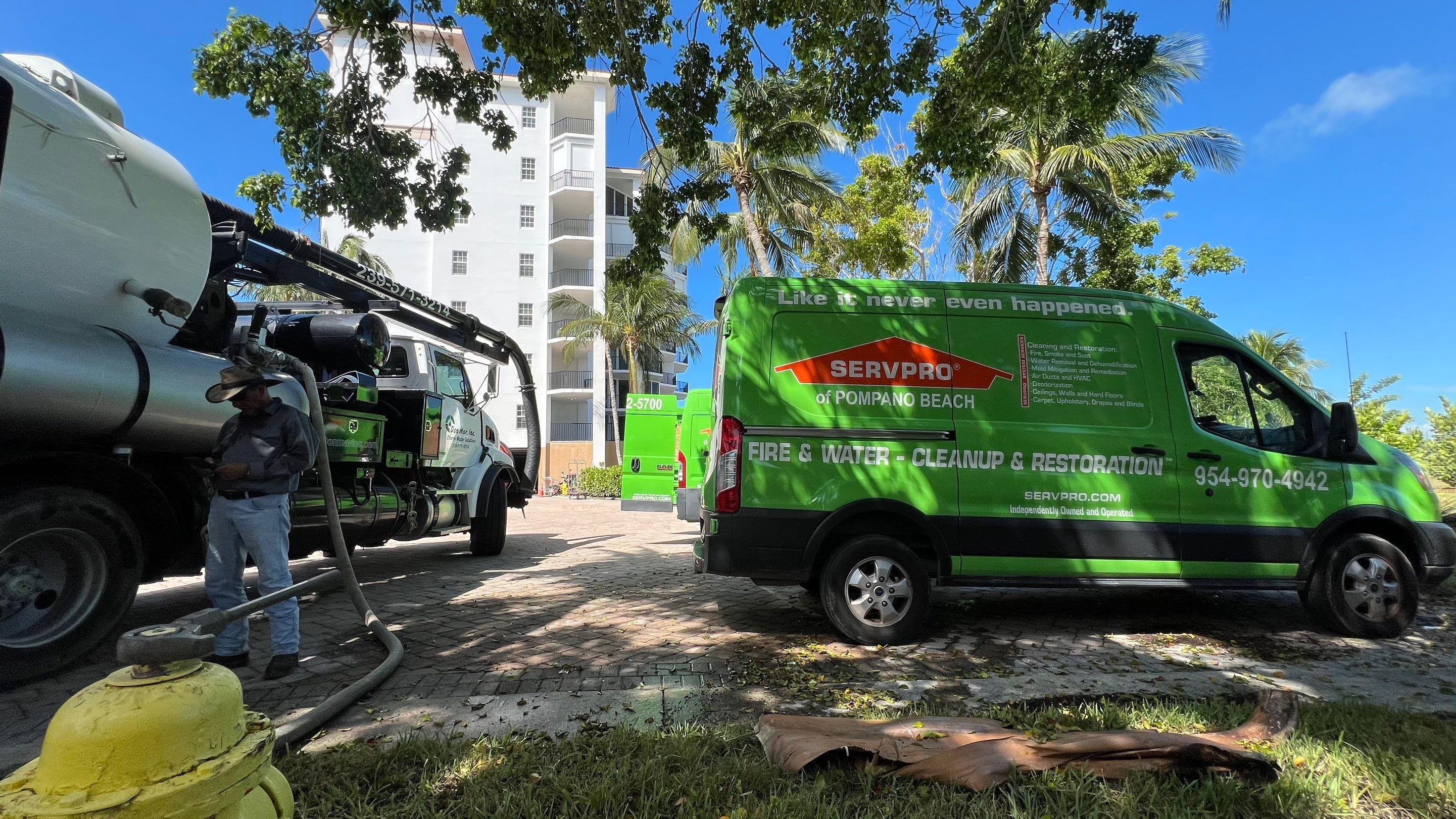 Condo Parking Garage Cleanup and Stormwater System Maintenance by APS Power & Water