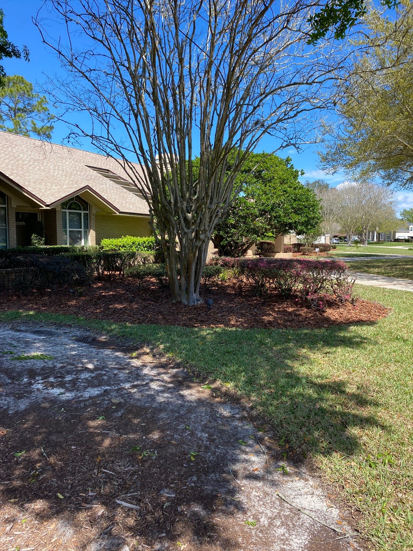 Deerwood Resident | Pine Bark Install by ProGreen Services