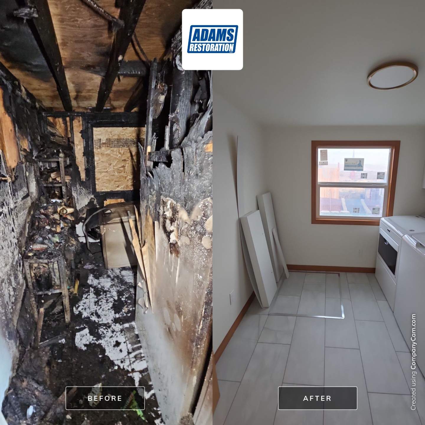 Belloni Fire Restoration by Adams restoration