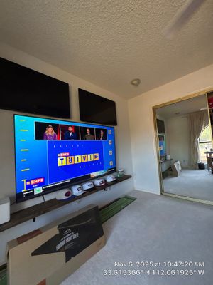 TV wall in office