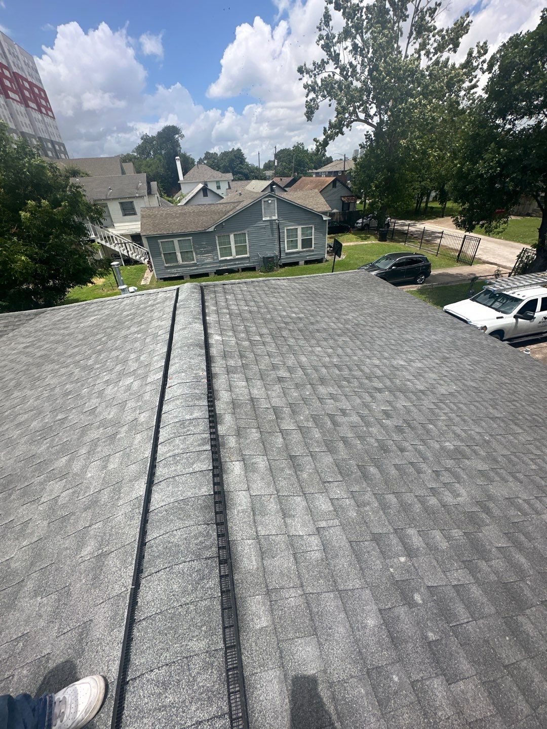 Hail Damage using Owen's Corning Duration (Lifetime) Shingles by Roof Repair Company