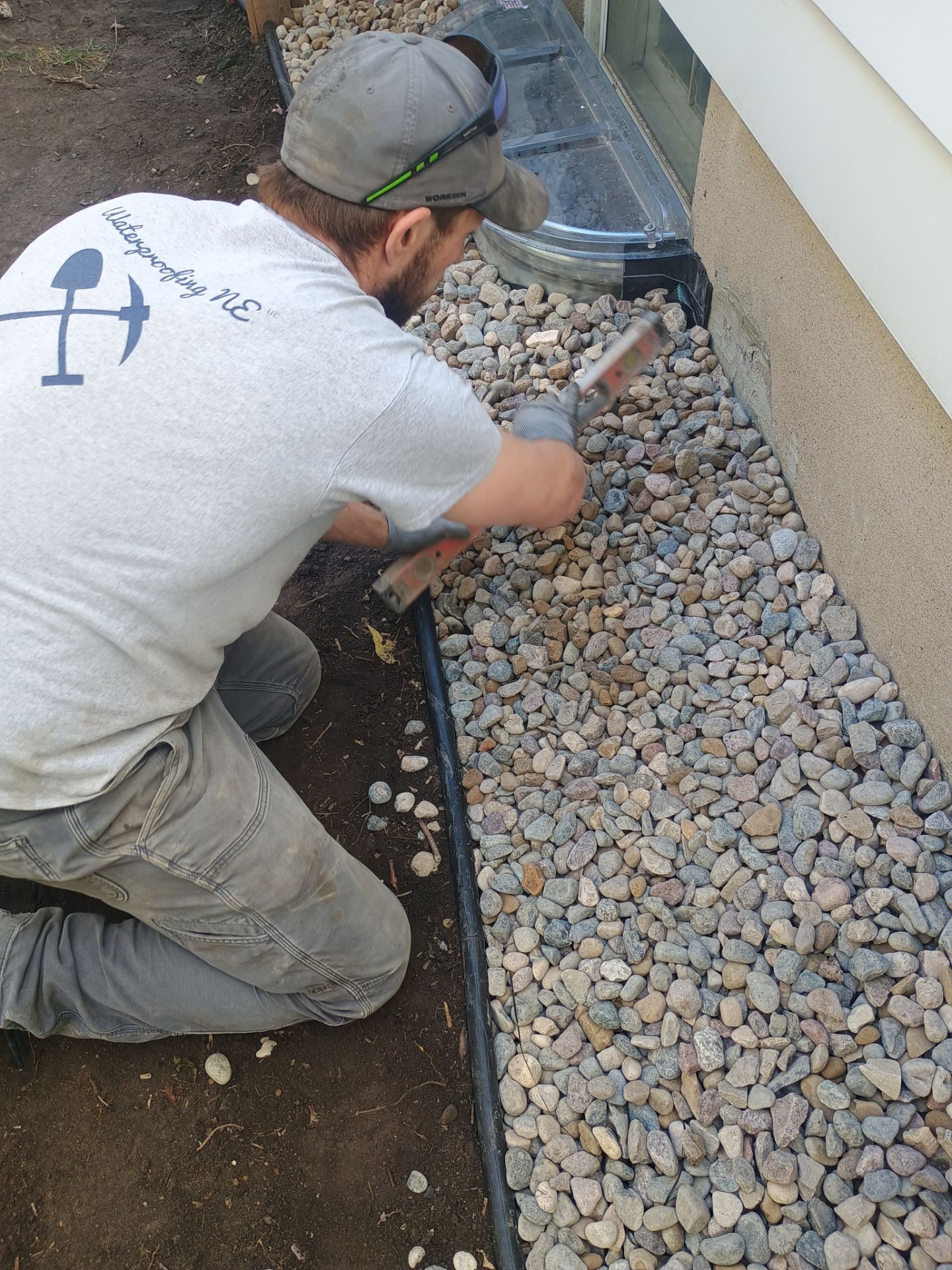 French Drain Installation for Michael by Waterproofing Northeast