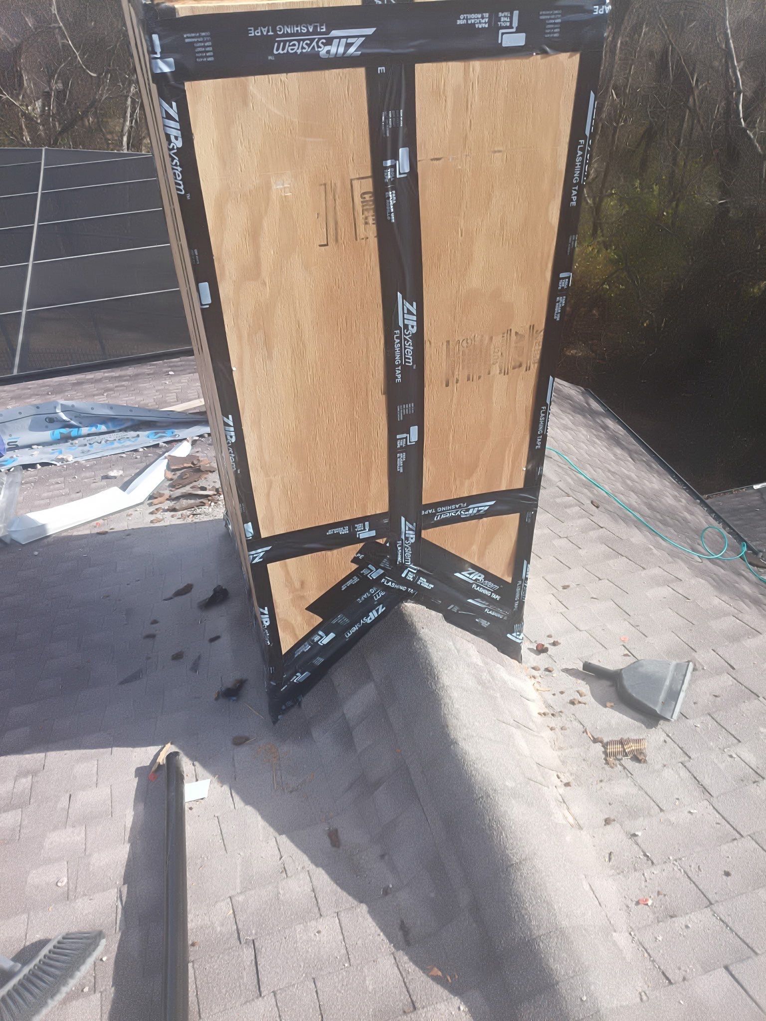 Roof and Gutter System Replacement with Stone Chimney Rebuild by Undersun Roofing 