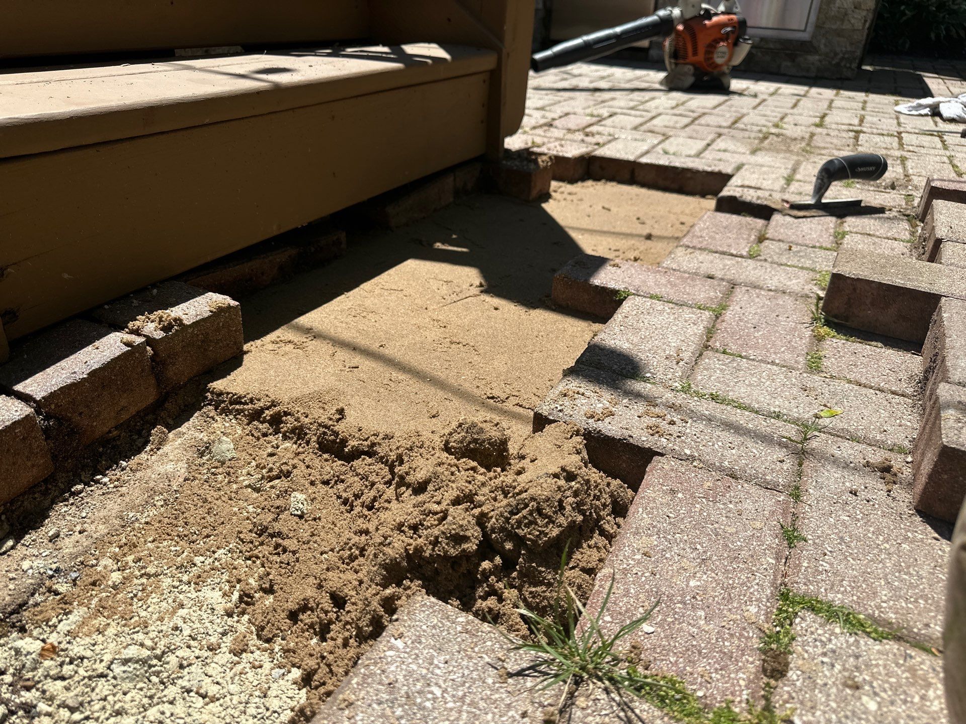 Brick Paver Repair, Cleaning, and Sand Stabilization by Northern Power Washing LLC.