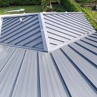 24ga 1.5" Mechanical Seam Charcoal Gray  by Total Roofing System The Metal Roof Experts