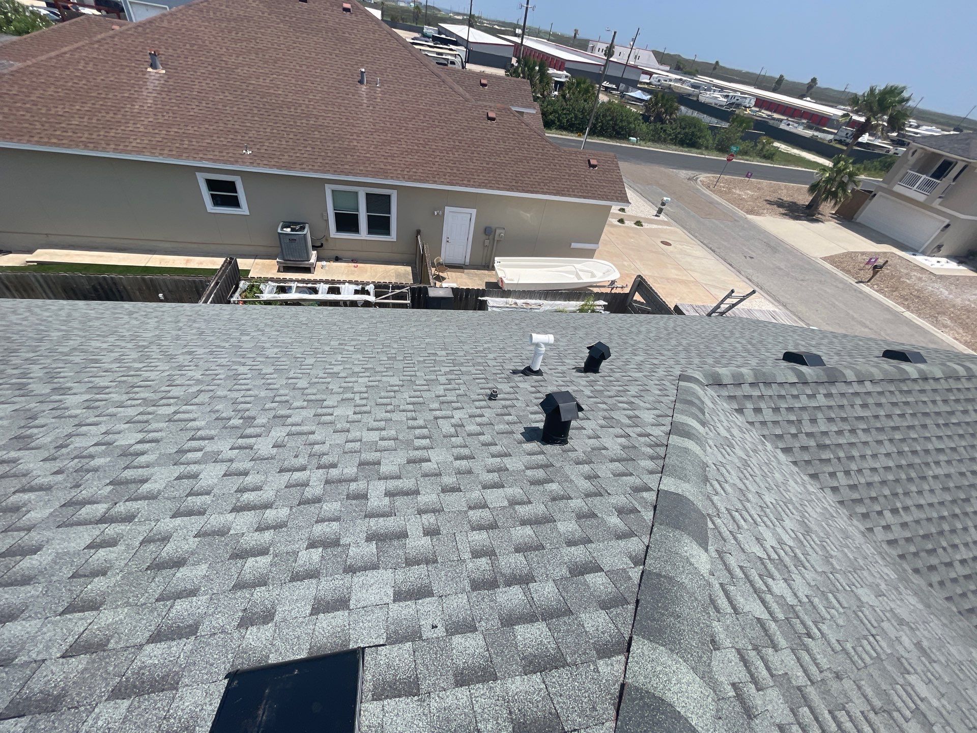 Residential Roofing Installation using GAF HDZ Slate by Lighthouse Roofing