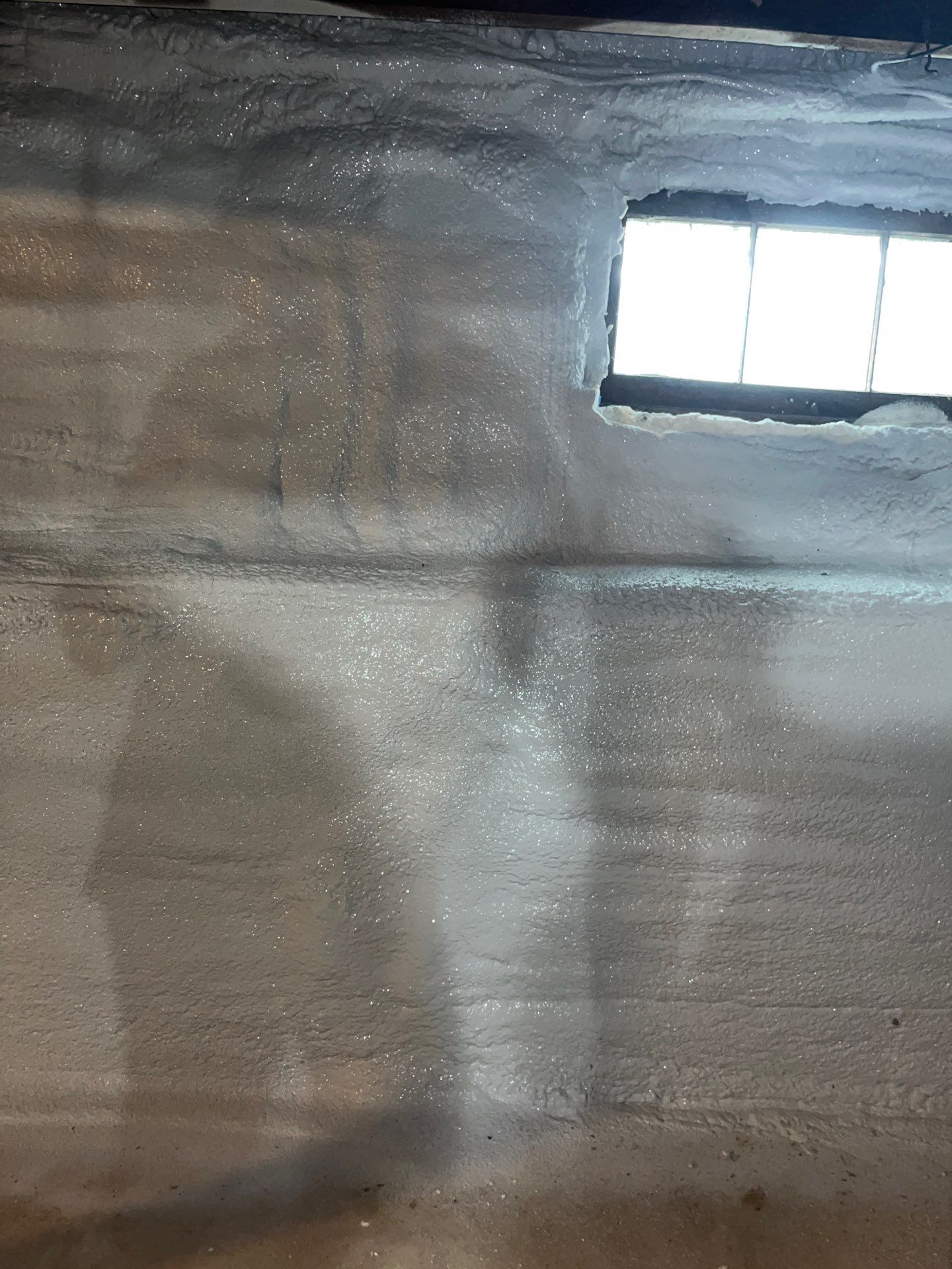 Basement Exterior Walls using Closed Cell Spray Foam by NYS Foam & Energy