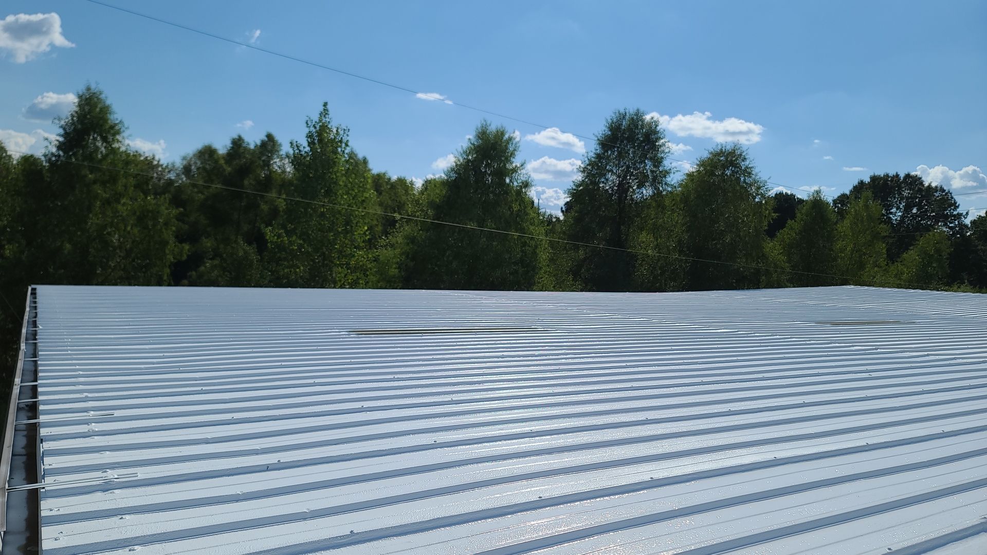 Commercial Metal Restoration System using Aldocoat Coatings by Hostetler Roofing