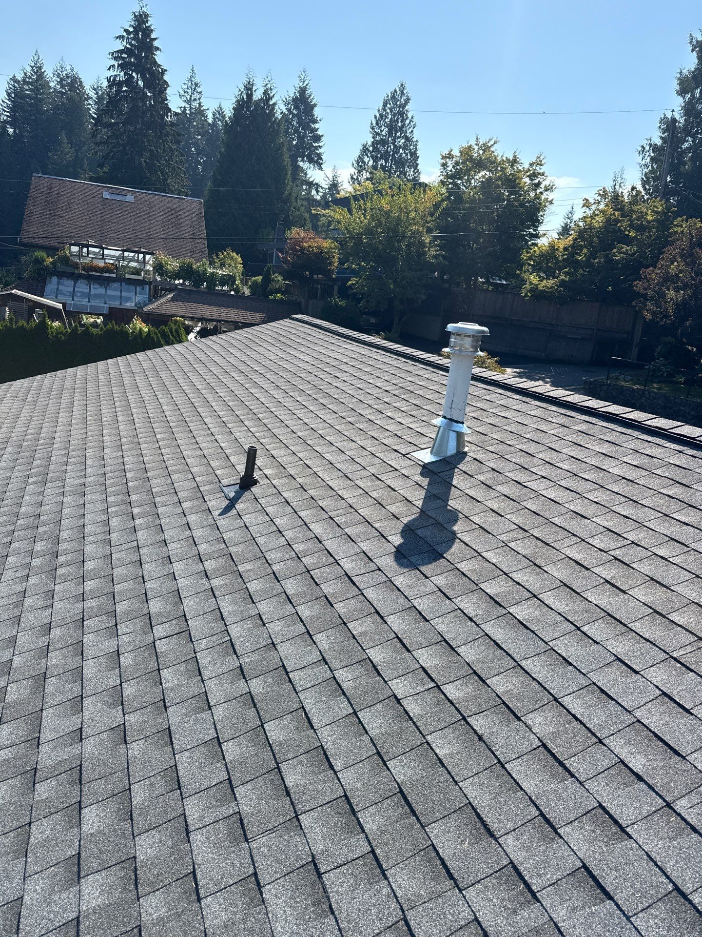 Residential Re-Roof using GAF Timberline HDZ Pewter Grey by Top Notch Roofing Inc