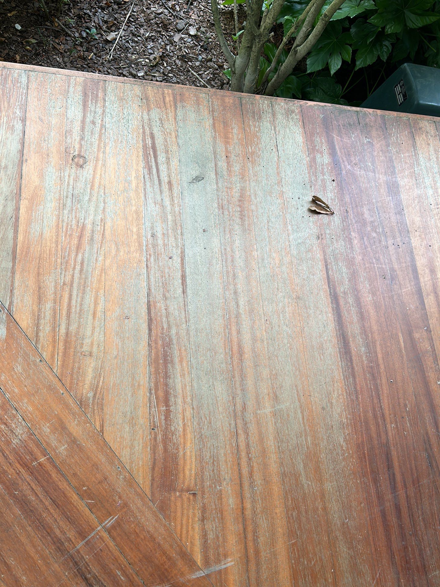 Brazillian Cherry porch refinish by Footprints Floors of East Atlanta