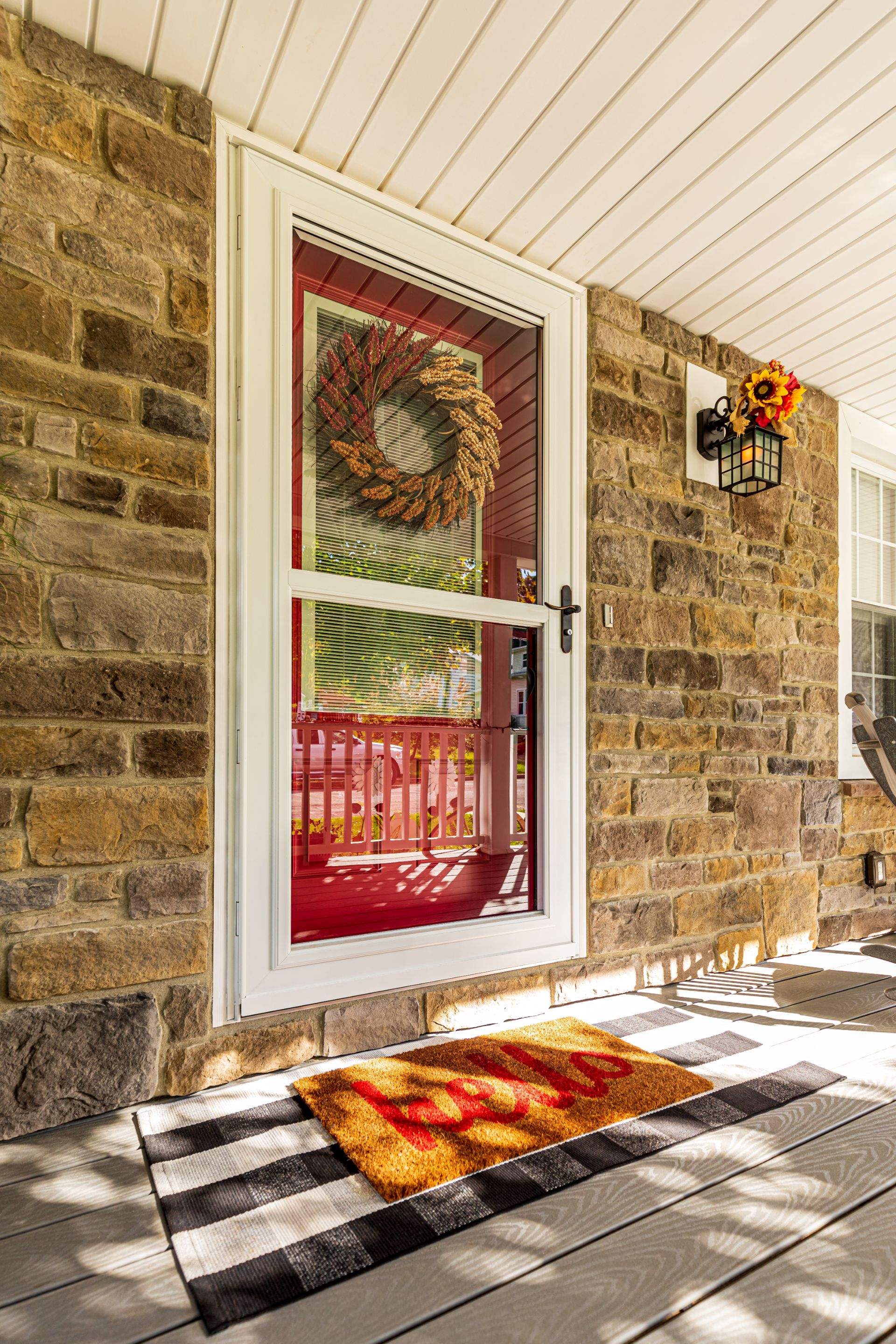 Metal Roof-pewter gray   New deck by Esh Builders
