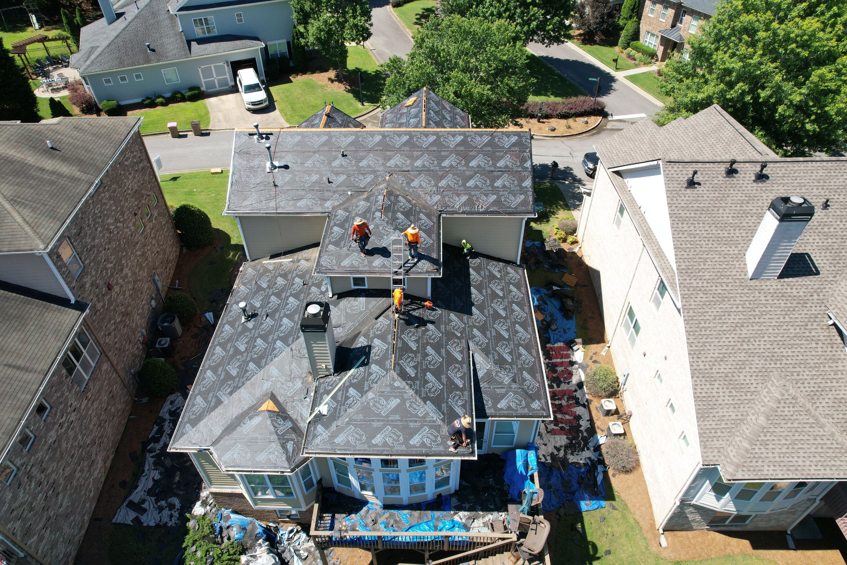 Residential Roofing Installation using Owens Corning by Inspector Roofing and Restoration