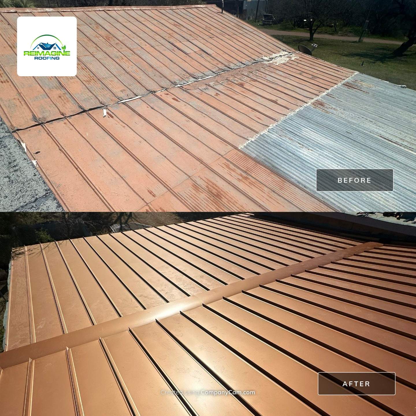 Bronze Standing Seam by Reimagine Roofing