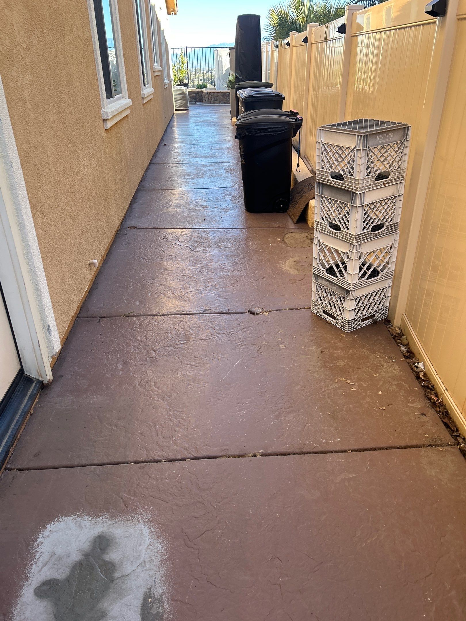 Sandblasting Paint Off Concrete & Sealing in Lake Elsinore, CA by La Power Washing Inc