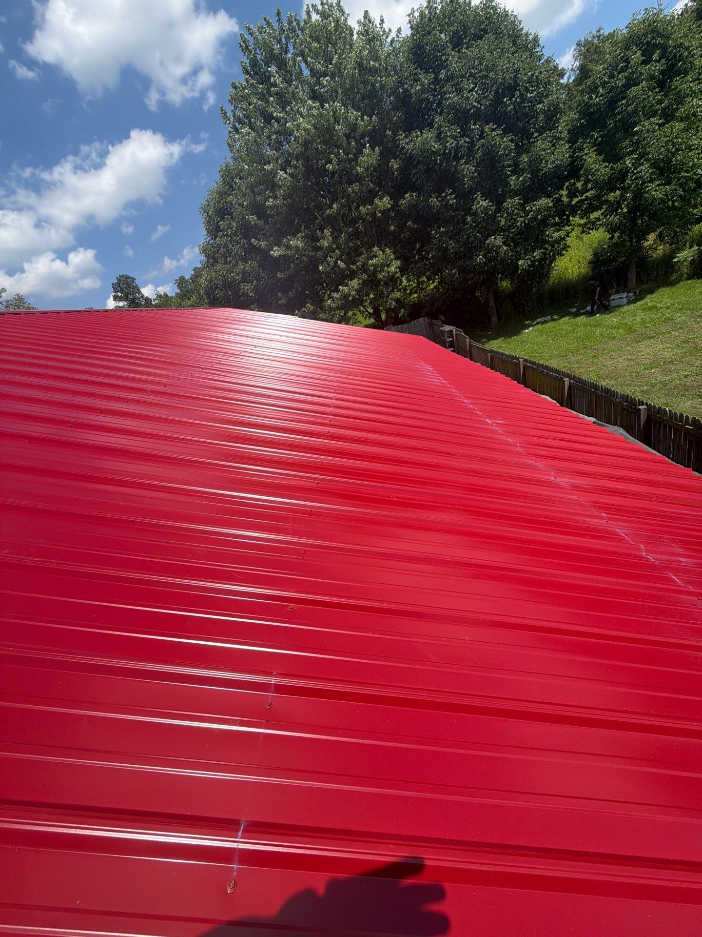 Classic Rib Metal Roofing - Dark Red by Hoel Roofing & Remodeling